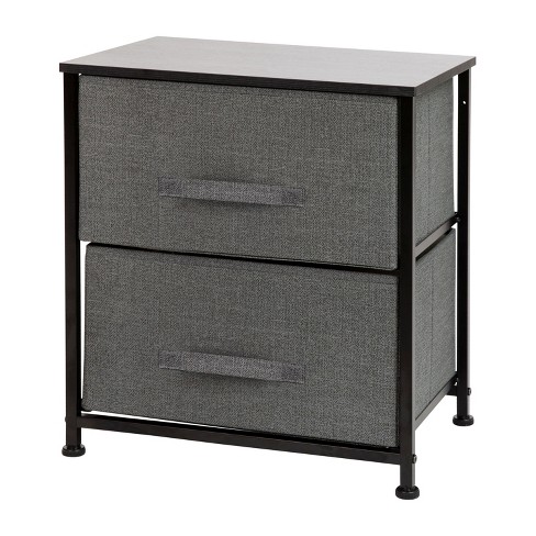 Flash Furniture 2 Drawer Wood Top Black, Black Storage Drawers Target