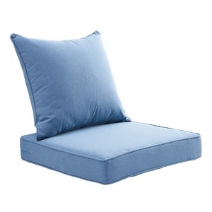 ARTPLAN Indoor/Outdoor All Weather Chair Cushions Set Deep Seat Back Pillows Outdoor Cushions for Patio Furniture - 1 of 4