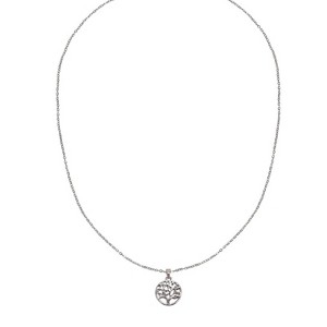 Attop Women's Silver Metal Pendant Necklace - 1 of 4
