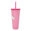 Hello Kitty Pink 24 Oz. Acrylic Cup With Reusable Straw - 2 of 4