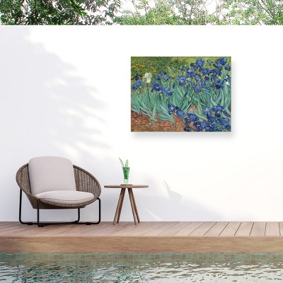 "Irises, 1889" Outdoor Canvas