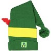 Elf The Movie Adult Buddy The Elf Character Costume Long Pom Beanie Green - 3 of 4