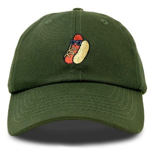 Dalix Hot Dog Embroidered Cap Cotton Baseball Summer Cool Dad Hat Mens - 1 of 4