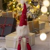 FURNIinspire Decorative Objects 2pcs Christmas Gnomes Decorations, Holiday Table Home Ornaments For Home, Office, Party, Red, 4.3"*4.7"*20.1" - 4 of 4