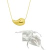 Adornia Tarnish Resistant 14k Gold Plated Teardrop Sculptural Necklace - 3 of 3
