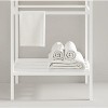 DOMETOUR LOFI 24'' Freestanding Bathroom Iron Shelves without Basin, White - 3 of 4