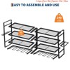 Heavy Duty Rack Metal Loads 400lbs Power Tool Organizers, 4 Layers Power Tool Organizer Wall Mount, Built in 8 Outlets & 4 Drill Storage - 4 of 4