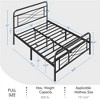Yaheetech Vintage Metal Bed Frame with headboard - 3 of 4
