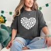Simply Sage Market Women's Shamrock Heart Short Sleeve Garment Dyed Tee - 2 of 4