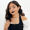 Disney Womens The Nightmare Before Christmas Sterling Silver and Cubic Zirconia Jack Skellington Dome Earrings - 4 of 4