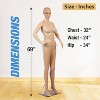 FDW Female Mannequin  69 Inch Adjustable Mannequin Stand  Realistic Female Full-Body Mannequin with Metal Base Perfect - image 2 of 4