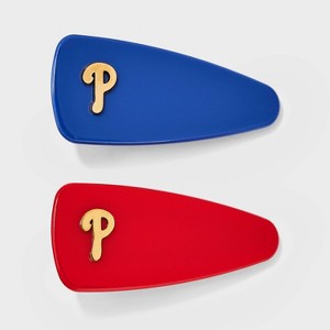 Bijoux Sport by Luv Aj MLB Logo Hair Clips 2pc - 1 of 3
