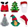 12 Assorted Funny Christmas Hats Santa Elf Hat Christmas Photo Booth Props Costume Hats - 2 of 4