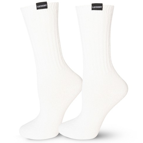 Lechery® Unisex Plush Lush Socks (1 Pair) - One Size, Ivory : Target