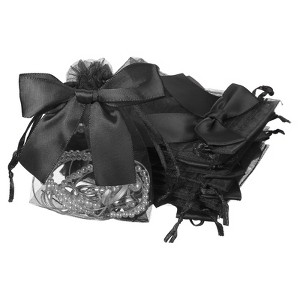 Unique Bargains Drawstring Jewelry Candy Candle Wrap Organza Bow Gift Bags 20 Pcs - 1 of 4