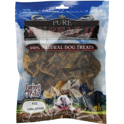 Loving Pets Pure Buffalo Lung Steaks (4 oz Pack)