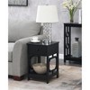 HomeStock Belmont 1 Drawer End Table with Octagon Side Design, Two Tier Shelves and Pull Out Drawer, Stylish Accent Table for Bedroom Storage - 4 of 4