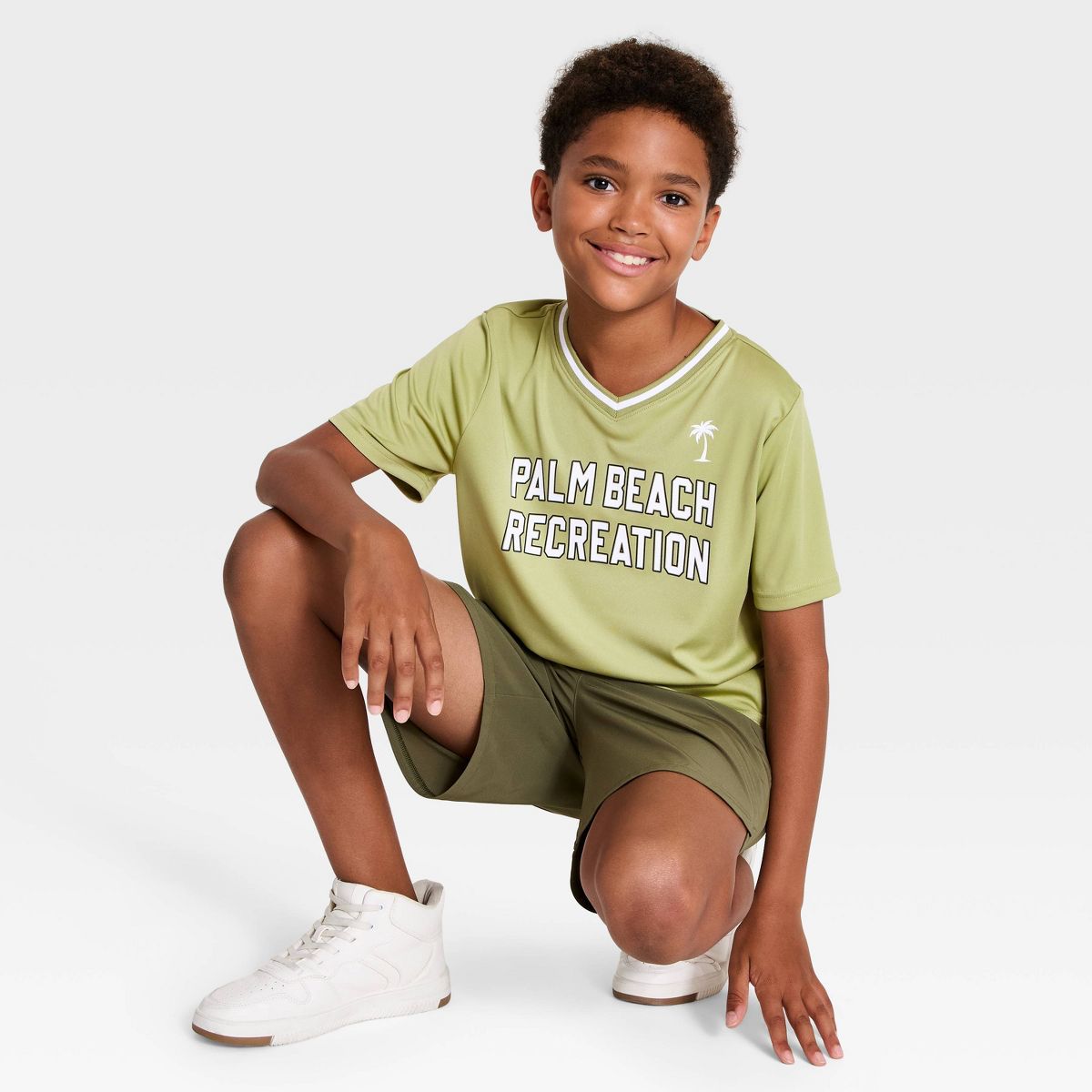 Boys' Short Sleeve Soccer Jersey Athletic T-Shirt - All In Motion™ - thumbnail 3