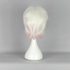 Unique Bargains Women's Wigs 13" White Pink with Wig Cap - 4 of 4