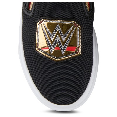 Мужские кроссовки WWE Boys Championship Belt Sneakers - John Cena, Roman Reigns, Seth Rollins World Wrestling Champion Belt Slip On Shoes (Black, 4) — фото 4