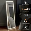 FURNIinspire Full Length Mirrors Rectangle Full-Body Mirror, Floor Standing Mirror With Stand, Wall Mounted Hanging, White, 21"*64" - 4 of 4