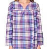 Casual Nights Women's Flannel Plaid Long Sleeve Nightgown - 4 of 4