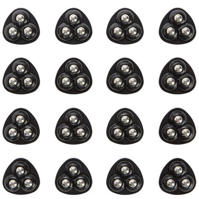 The Lakeside Collection Self-Adhesive Mini Caster Kitchen Appliances Wheels - Set of 16 16 Pieces