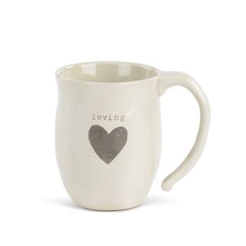 DEMDACO Loving Heart Mug 12 ounce - White