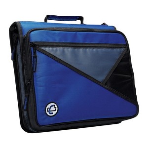 Case It 2 Blue Zipper Binder with Laptop/Tablet Pocket LT-007BLU - 1 of 4