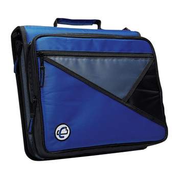 Case It 2 Blue Zipper Binder with Laptop/Tablet Pocket LT-007BLU