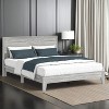 Galano Payne Luxe Platform Bed with Headboard in Oslo Oak, Black Oak, Concrete Gray, Dusty Gray Oak, Knotty Oak, Amber Walnut - 2 of 4