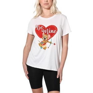 Women's Tom and Jerry Valentine's Day Be Mine Loose T-Shirt - 1 of 4