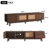 70.8'' Mid Century TV Stand with Rattan Sliding Doors and Drawers for 80'' TVs,Media Console for Living Room-Baofuwish - 4 of 4