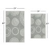 Knightsbridge Stylish And Comfortable Traditional Orbit Design 2 PC Cotton Bath Rug Set 20"x30" & 24"x40" Light Blue - 3 of 4