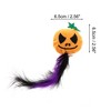 Unique Bargains Smirking Pumpkin Cat Teaser Toys with Feather Orange Purple 1 Pc - image 2 of 3