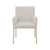 Meridian Furniture,Reeves Chenille Fabric Dining Chair, Set of 2 - 3 of 4