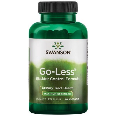 Swanson Go-Less Bladder Control Formula - Promotes Urinary Tract Health and Healthy Bladder Support - Natural Supplement for Adults with Pumpkin Seed Extract - (90 Softgels)