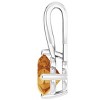 Pompeii3 2ct Citrine  Women's Heart Pendant in 14k Gold Necklace 6mm Tall - 3 of 4