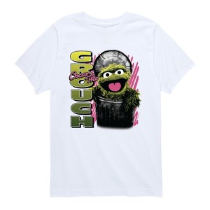 Boys' - Sesame Street - Oscar the Grouch Short Sleeve Graphic T-Shirt - 1 of 4