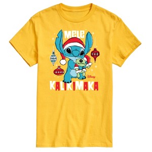 Men's - Lilo and Stitch - Mele Kalikimaka Short Sleeve Graphic T-Shirt - 1 of 4