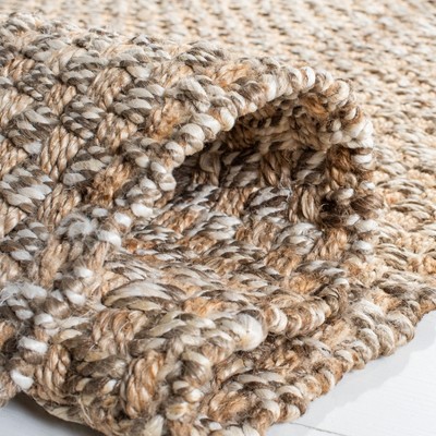 Handmade Natural Grey Wool & Cowhide 4' x 6' Easy-Care Rug