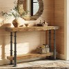 Tribesigns Solid Wood Console Table for Entryway, 55-Inch Long Sofa Table with Shelf, Behind Couch for Foyer, Hallway, Living Room - 2 of 4
