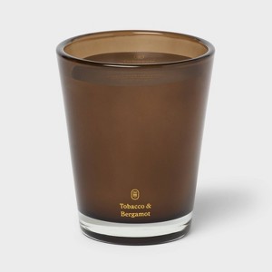 tobacco vanille candle target Glass Tobacco Bergamot Jar Candle Brown 12.6oz