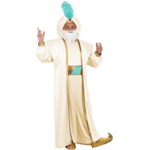 HalloweenCostumes.com Men's Plus Size Disney Aladdin Sultan Costume, Princess Jasmine's Father Outfit for Halloween - 1 of 4