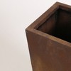 LuxenHome Square Tapered 24.2" Tall Planter Brown - 4 of 4