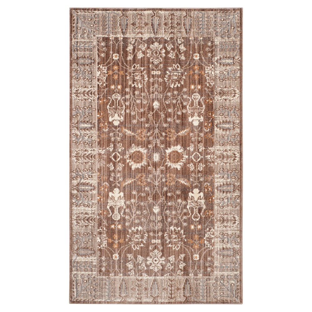 Silvano Accent Rug - Brown / Beige ( 3'x5' ) - Safavieh