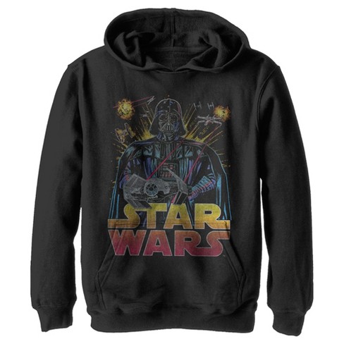Boy's Star Wars: A New Hope Darth Vader Dogfight Pull Over Hoodie : Target