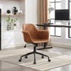 Vatros Mid-Century Modern Office Chair Rolling Swivel Height Adjustable Office Chair with Arms - 2 of 4