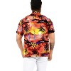 LA LEELA Mens Hawaiian Shirts Short Sleeve Button Down Shirt Men's Hawaii Shirts Boho Holiday Casual Summer Beach Shirts for Men Funny - 3 of 4