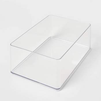 9"x6"x3.25" Large Plastic Bathroom Tray Clear - Brightroom™